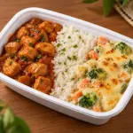 Prato 2- Frango, arroz e legumes