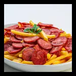 Batata Frita com Calabresa - Pequena