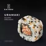 Uramaki salmão grelhado (8un)