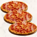3 pizzas pequenas 4 fatias