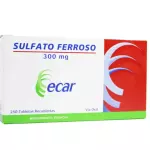 SULFATO FERROSO 300MG CAJA X 250 TAB