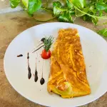 Omelete Queijo e Tomate