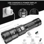 Linterna LED de lupa recargable