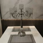 CANDELABRO X5 PLATEADO
