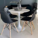 Mesa Tulip 80cm+ 4 sillas eames