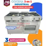 COCINA 3 EN 1 DE 3 QUEMADORES