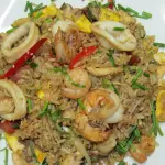 Arroz Chaufa con mariscos🦐