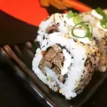 ura Shimeji com cream cheese