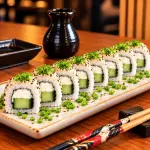 Uramaki de Pepino Japonês ( 8 peças)