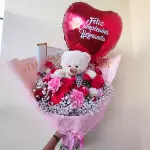 Happy teddy Flower