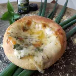 Queijo com Alho poró
