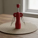 Saca Rolha Abridor Vinho VERMELHO