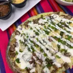 Papa rellena de arrachera