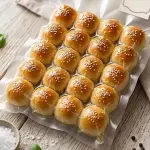 20 hamburguinhos assados