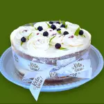 Torta de limón y arándanos