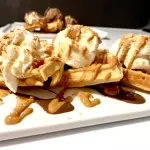 Waffle dulce de leche