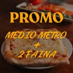 Medio de muzza + 2 faina