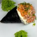 Temaki Salmão e camarão
