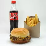 Cheese Doble + papas + bebida