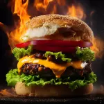 Hamburguesa BBQ con papas