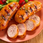 Linguiça de frango assada