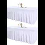 Renta Rectagulare Manteles con falda