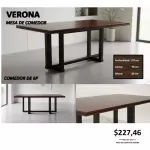 VERONA MESA DE COMEDOR