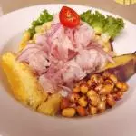 Ceviche de pez espada o lenguado