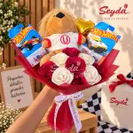❤️🏎️ Bouquet Crema y Rojo U