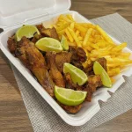 Frango á passarinho + Acompanhamento