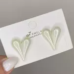 Arete  forma de corazón perlado(copy)(copy)