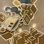 Blueberry stickers mate