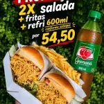 2X SALADA + FRITAS + REFRI 600ML