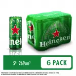 Heineken six pack 269 ml