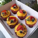 Cupcakes  Lentejas y Frosting lucuma
