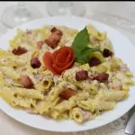 Penne Cremoso com Bacon