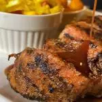 Lomo de cerdo en salsa de maíz