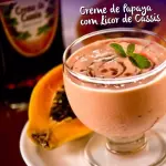 Creme de Papaia com Licor de Cassis