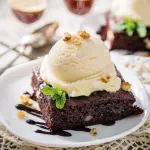 Brownie com sorvete