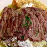 Chilaquiles con Bistec