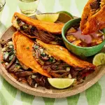 Mexican-style birria tacos