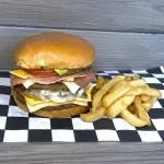 Hamburguesa 3 Quesos doble