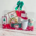 Caja bolsa acetato Navidad