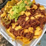nachos con birria