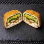 Sushi burger de pollo furai