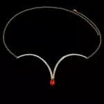 Brachain dorado piedra roja