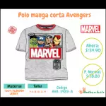 Polo manga corta Avengers