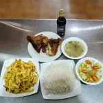 Cuarto de pollo + octavo de pollo as