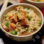 089- TOFU CREMOSO C/ LEGUMES E ARROZ