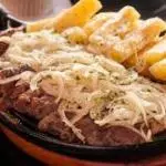 Picanha na chapa com madioca 500g